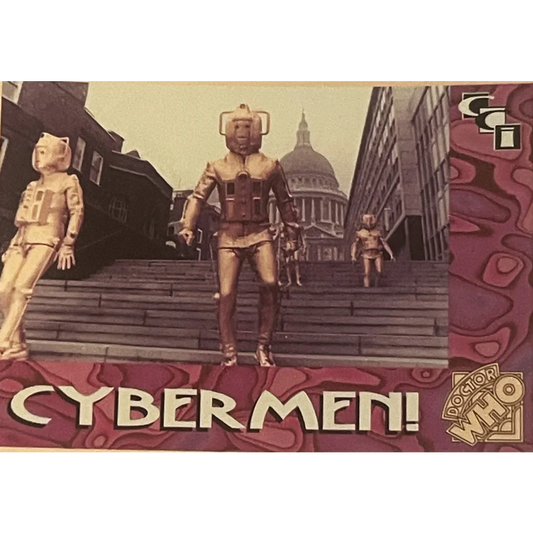 🤖 Vintage 1994 Doctor Who Cybermen Foil Trading Card — Card 4 of 6