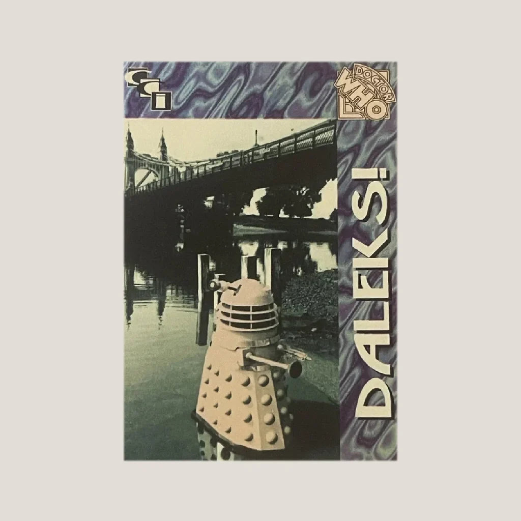 🛸 Vintage 1994 Doctor Who Daleks Foil Trading Card — Card 1 of 6