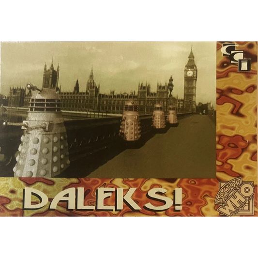 🛸 Vintage 1994 Doctor Who Daleks Foil Trading Card — Card 2 of 6