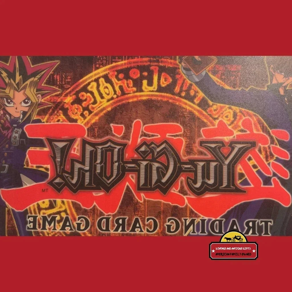 Retro Yu-Gi-Oh! 🃏 Trading Card Game "Sold Here" Window Cling Konami Yugi Kaiba Store Display Sign American Made