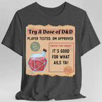Vintage DnD Health Potion T-Shirt - Dark Heather / S