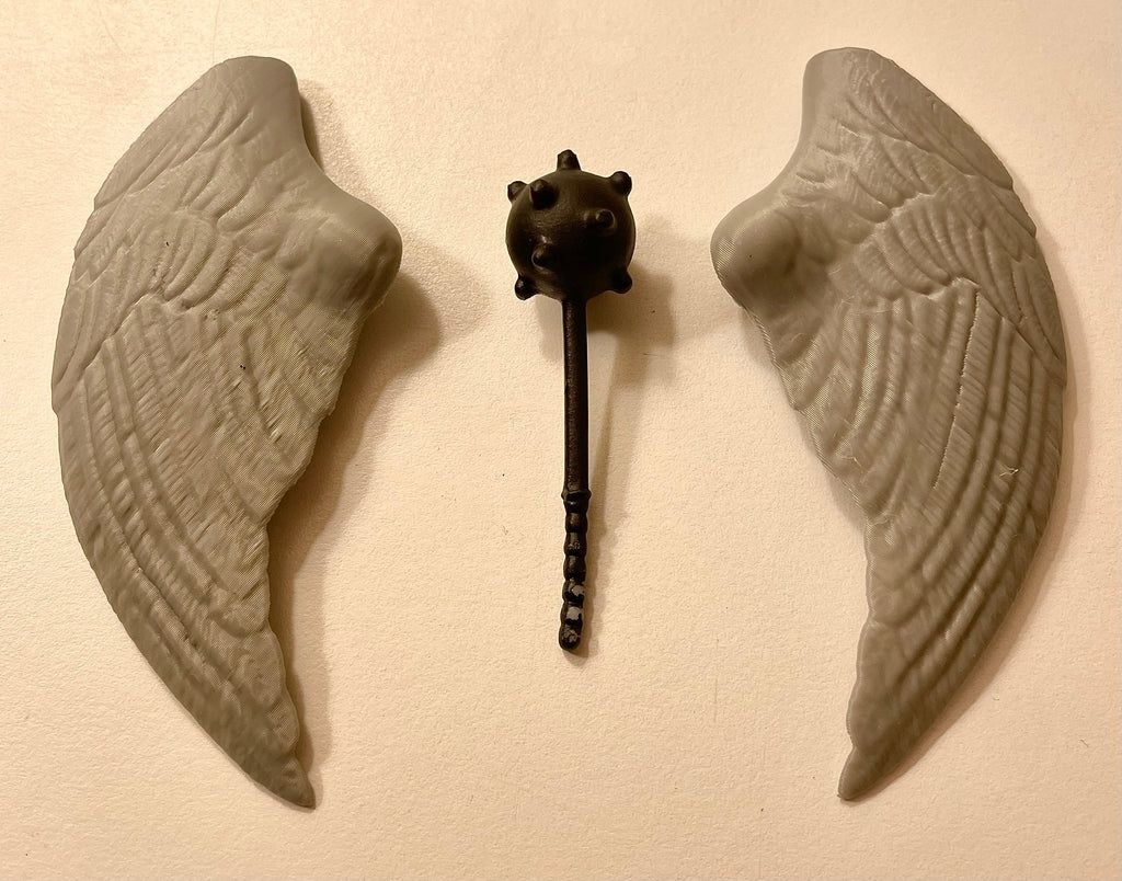 Vintage Kenner DC Super Powers Hawkman Wings & Mace 1984 Repro Part 1985 1986