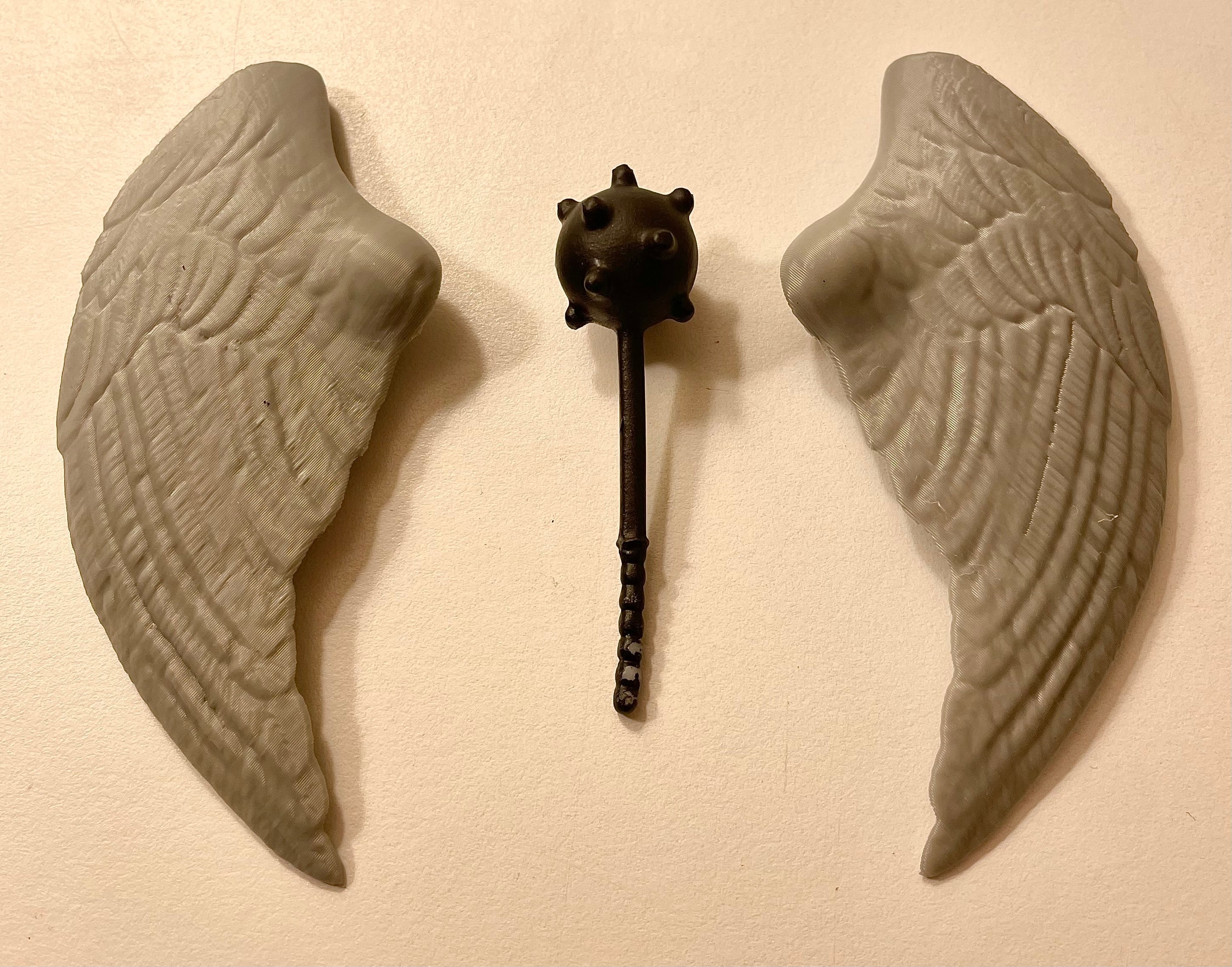 Vintage Kenner DC Super Powers Hawkman Wings & Mace 1984 Repro Part 1985 1986