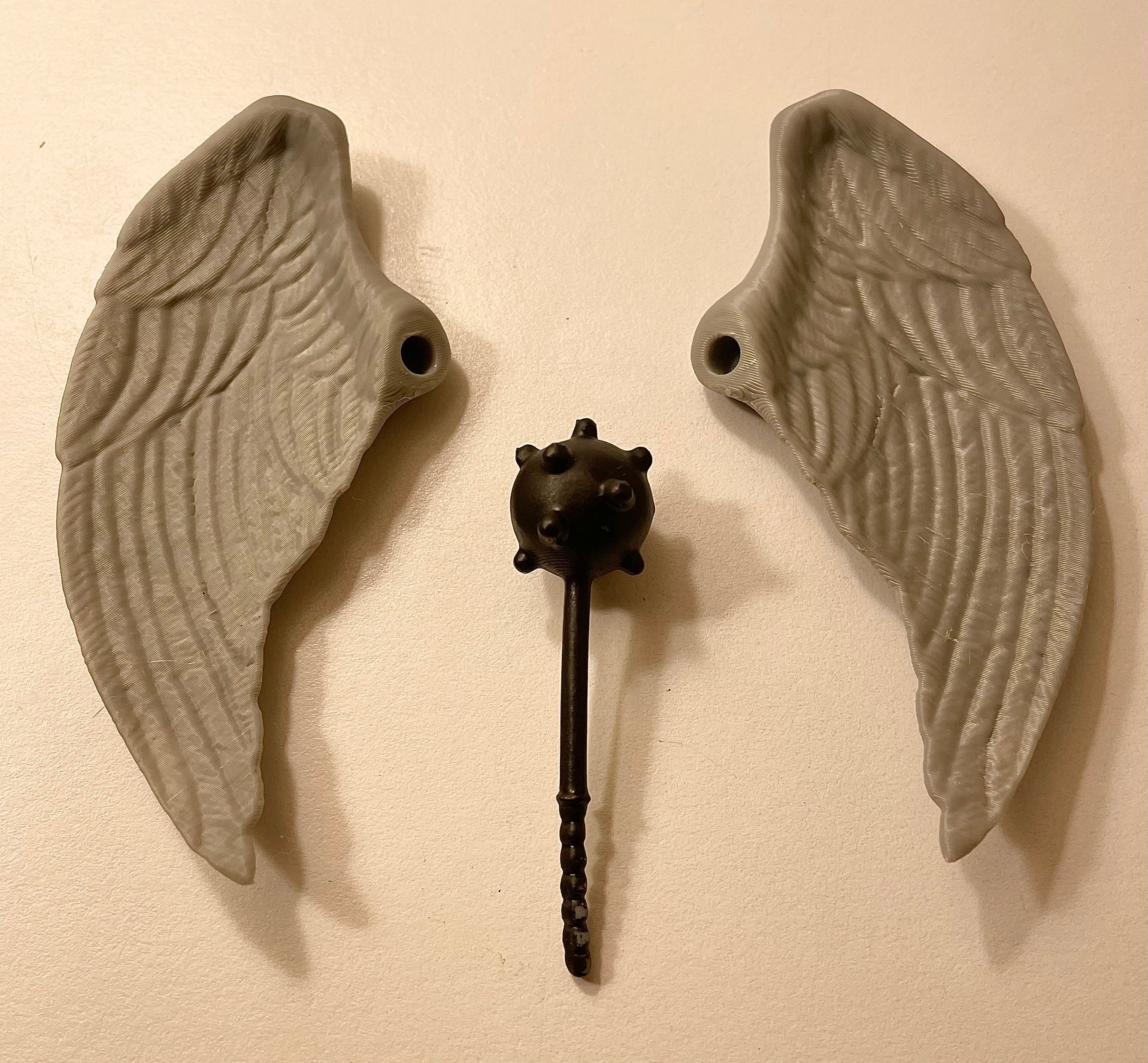 Vintage Kenner DC Super Powers Hawkman Wings & Mace 1984 Repro Part 1985 1986
