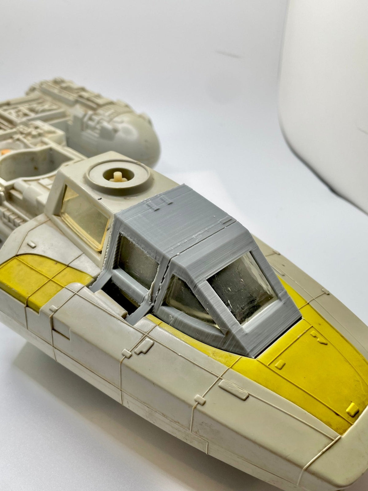 VINTAGE KENNER STAR WARS Y Wing Canopy & Glass Replacement Part REPRO 1983
