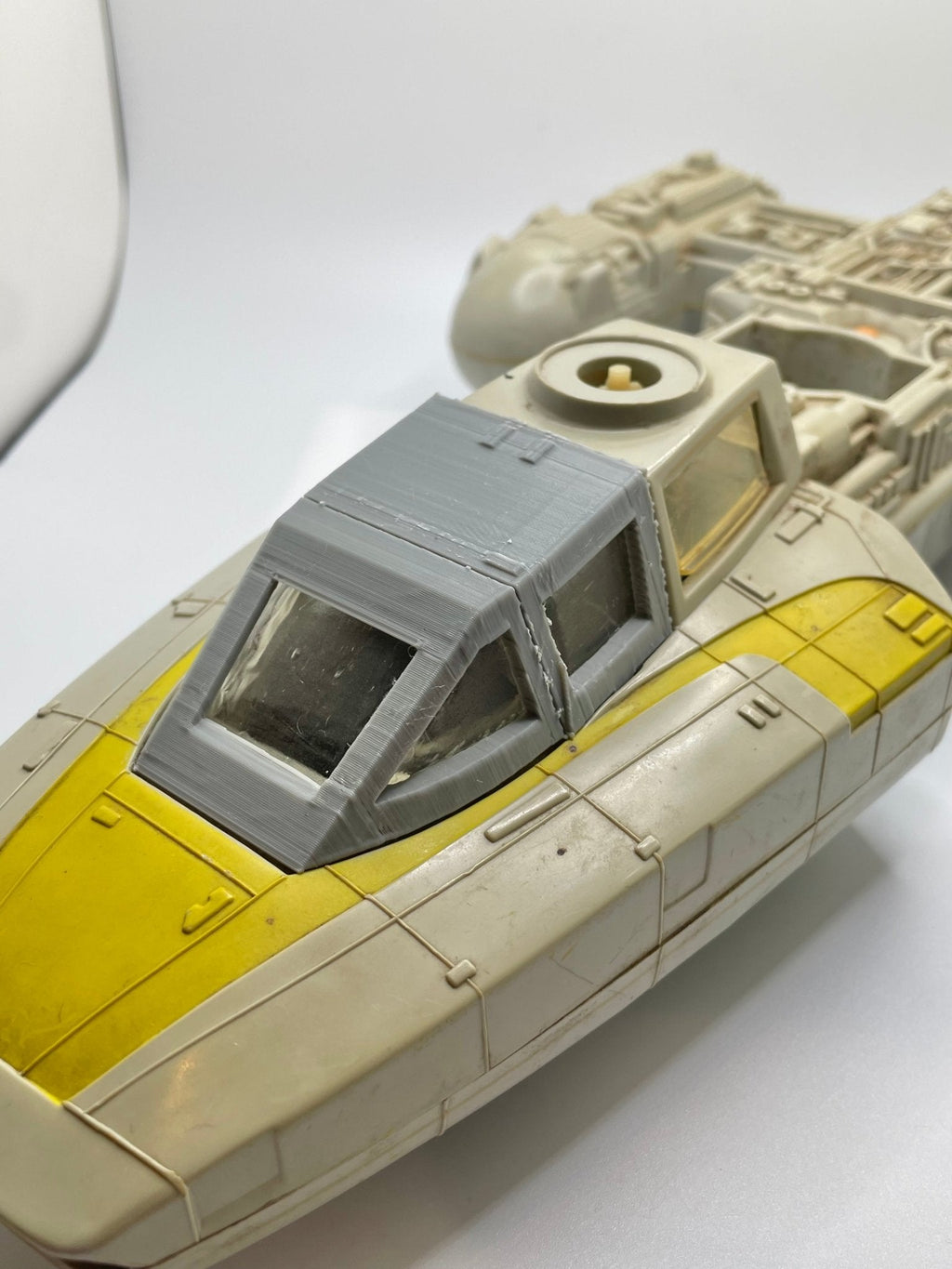 VINTAGE KENNER STAR WARS Y Wing Canopy & Glass Replacement Part REPRO 1983
