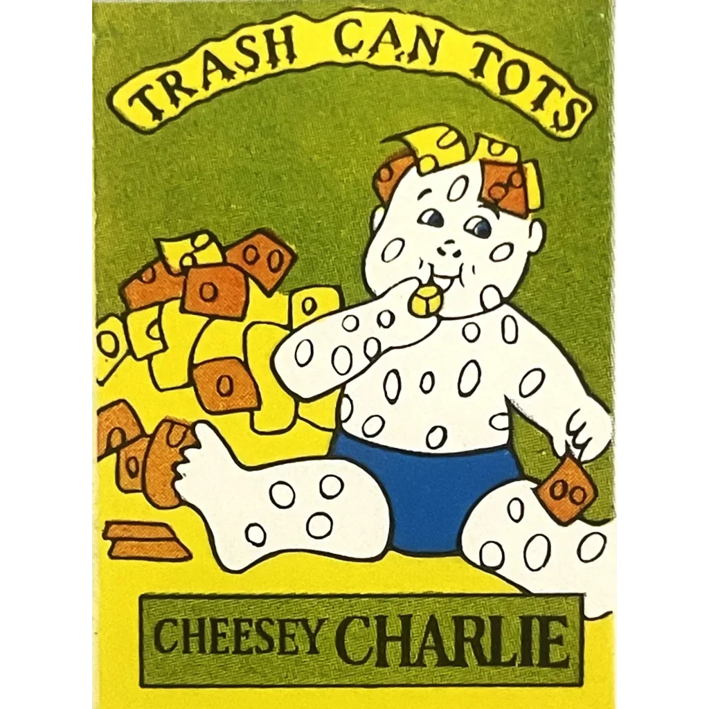 Vintage 1980s Trash Can Tots Complete Series Stickers 🗑️ NOS Vending Set, 10 Strips / 30 Characters