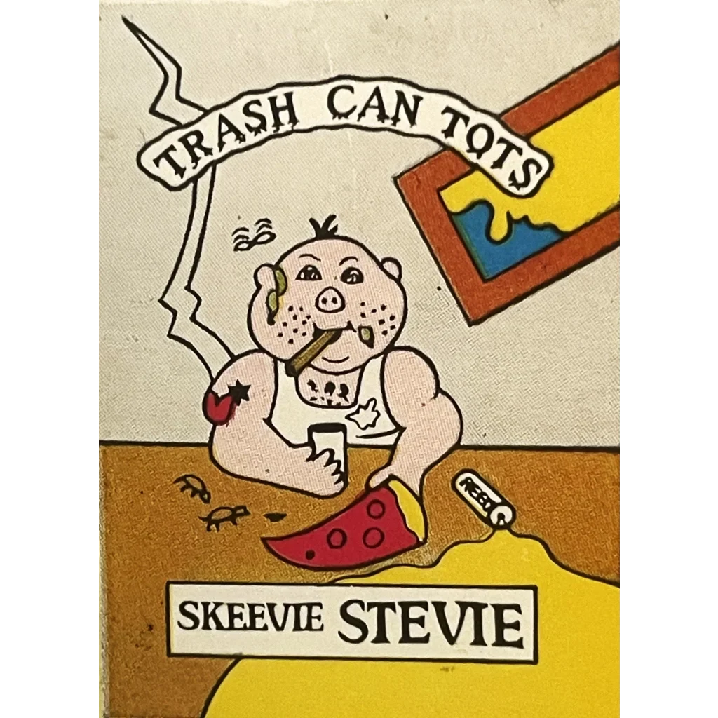 Vintage 1980s Trash Can Tots Complete Series Stickers 🗑️ NOS Vending Set, 10 Strips / 30 Characters
