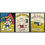 Vintage 1980s Trash Can Tots Complete Series Stickers 🗑️ NOS Vending Set, 10 Strips / 30 Characters