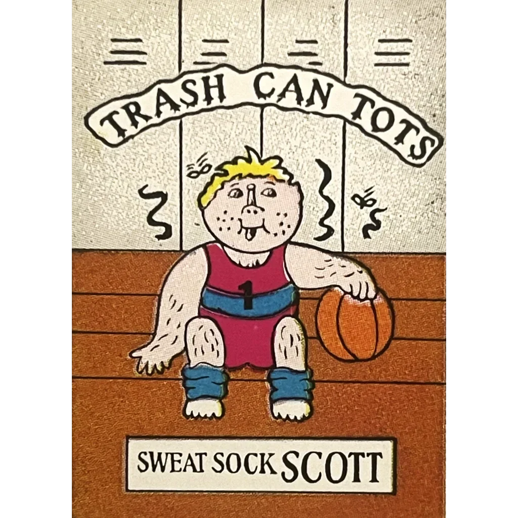 Vintage 1980s Trash Can Tots Complete Series Stickers 🗑️ NOS Vending Set, 10 Strips / 30 Characters