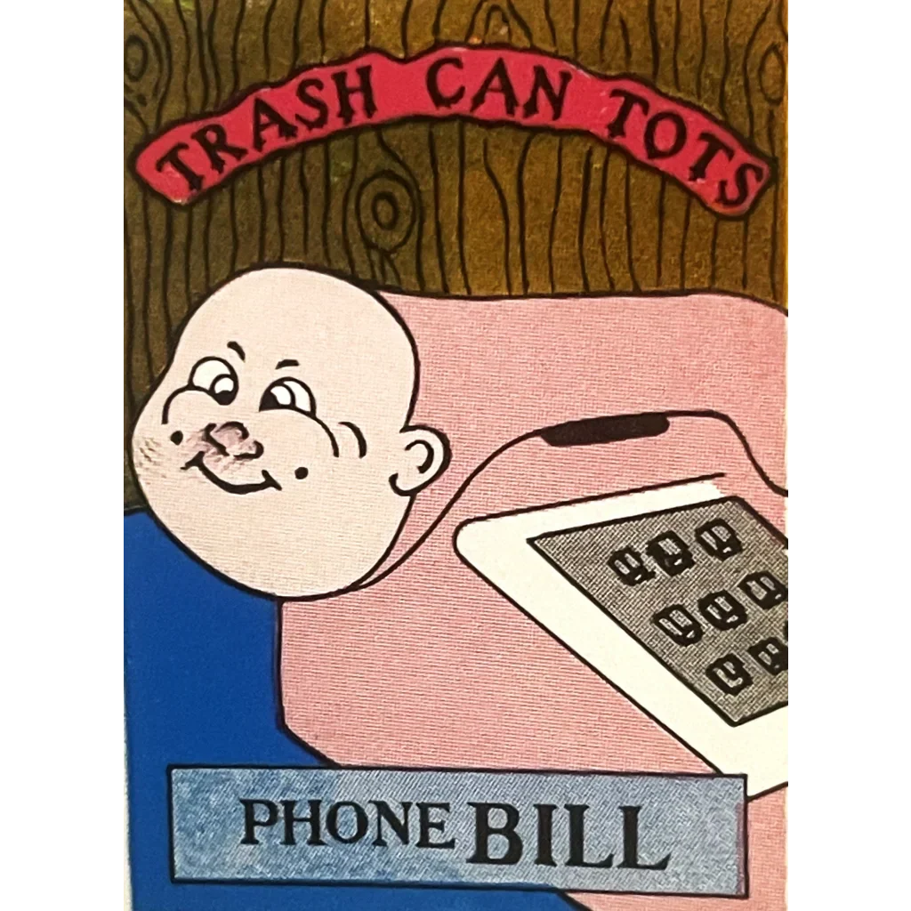 Vintage 1980s Trash Can Tots Complete Series Stickers 🗑️ NOS Vending Set, 10 Strips / 30 Characters