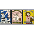 Vintage 1980s Trash Can Tots Complete Series Stickers 🗑️ NOS Vending Set, 10 Strips / 30 Characters