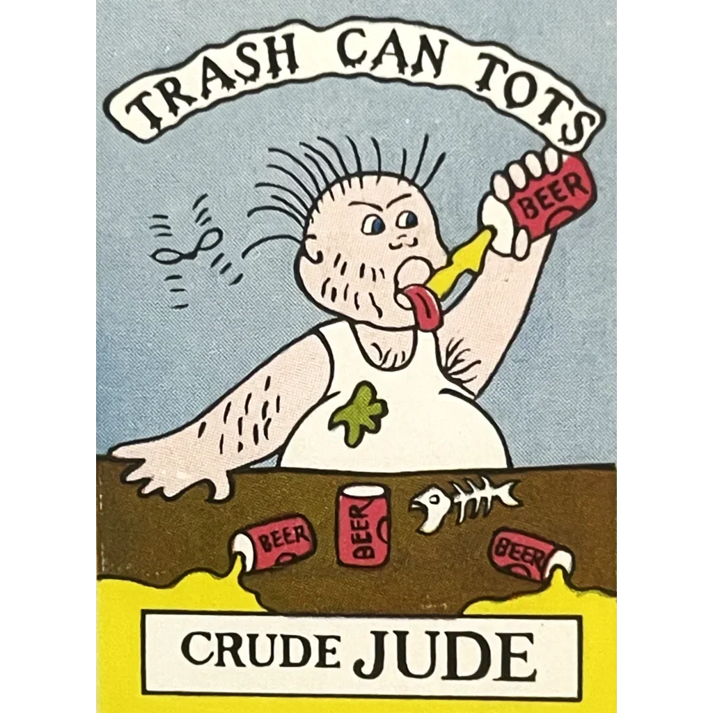 Vintage 1980s Trash Can Tots Complete Series Stickers 🗑️ NOS Vending Set, 10 Strips / 30 Characters