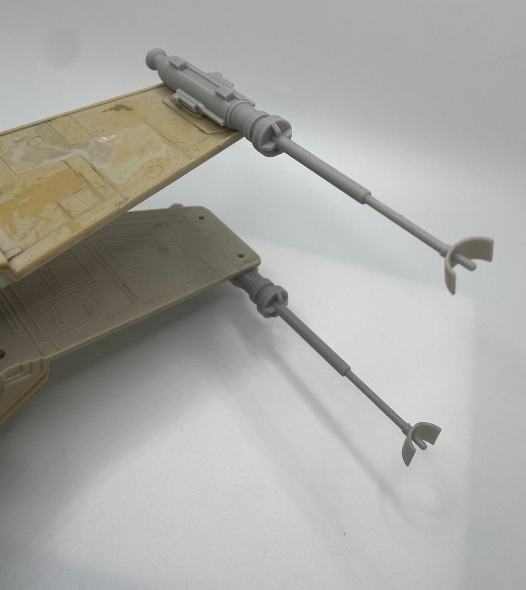 Vintage Star Wars Kenner X Wing Canopy & Laser Cannons Set Repro 1978 1995