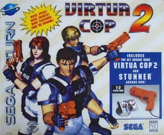 Virtua Cop 2 With Light Gun (Sega Saturn) - Game Only