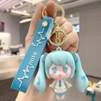 Adorable Anime Miku: Chibi Virtual Idol PVC Action Figure - Key chain Hatsune