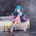 Adorable Anime Miku: Chibi Virtual Idol PVC Action Figure - Sitting Hatsune