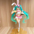 Adorable Anime Miku: Chibi Virtual Idol PVC Action Figure - Rabbit ear Hatsune