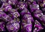 Vortex Dice Polyhedral Purple/Gold 7-Die Set - Role-Players