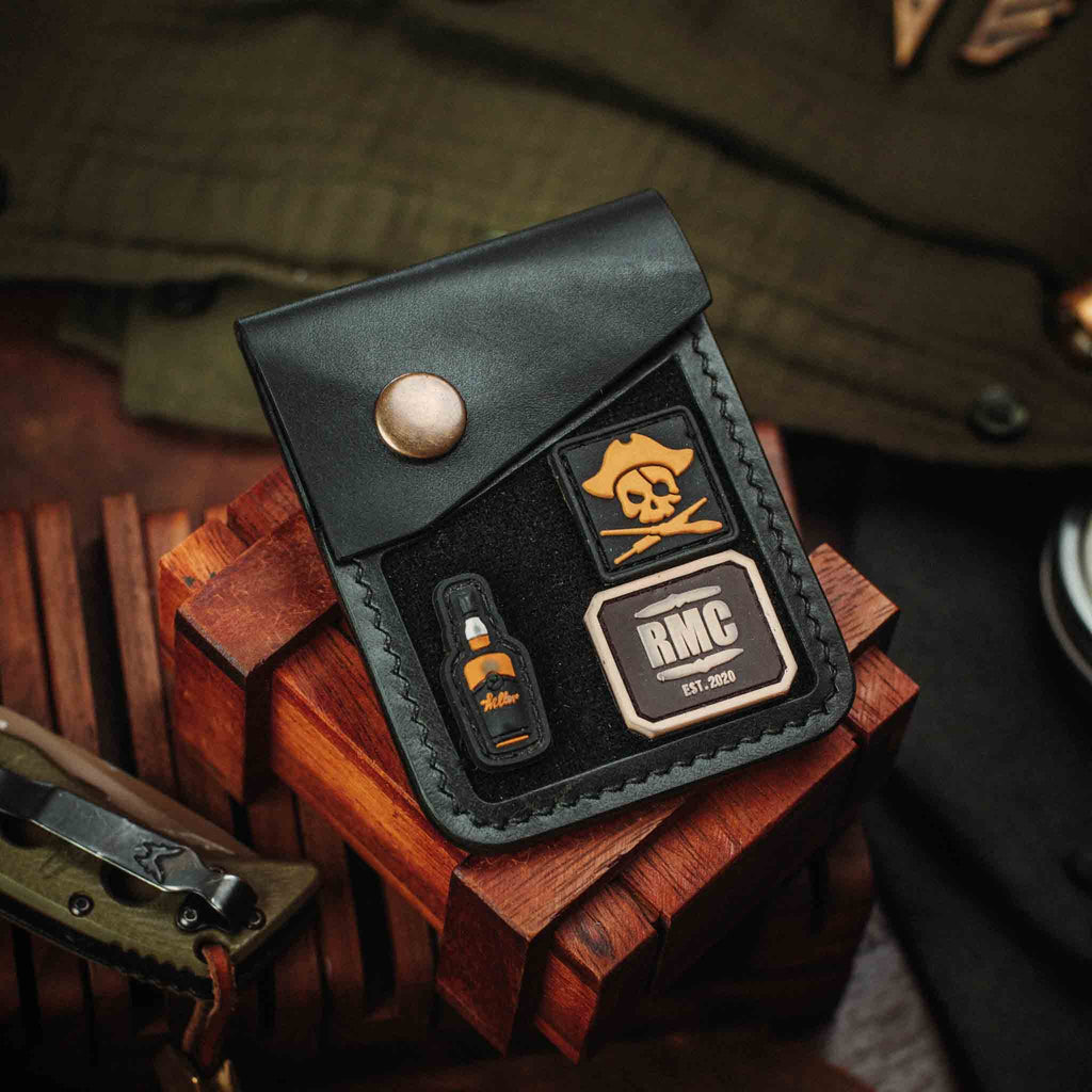 Voyager v2 – Leather Velcro Patch Wallet | Pirate Goods