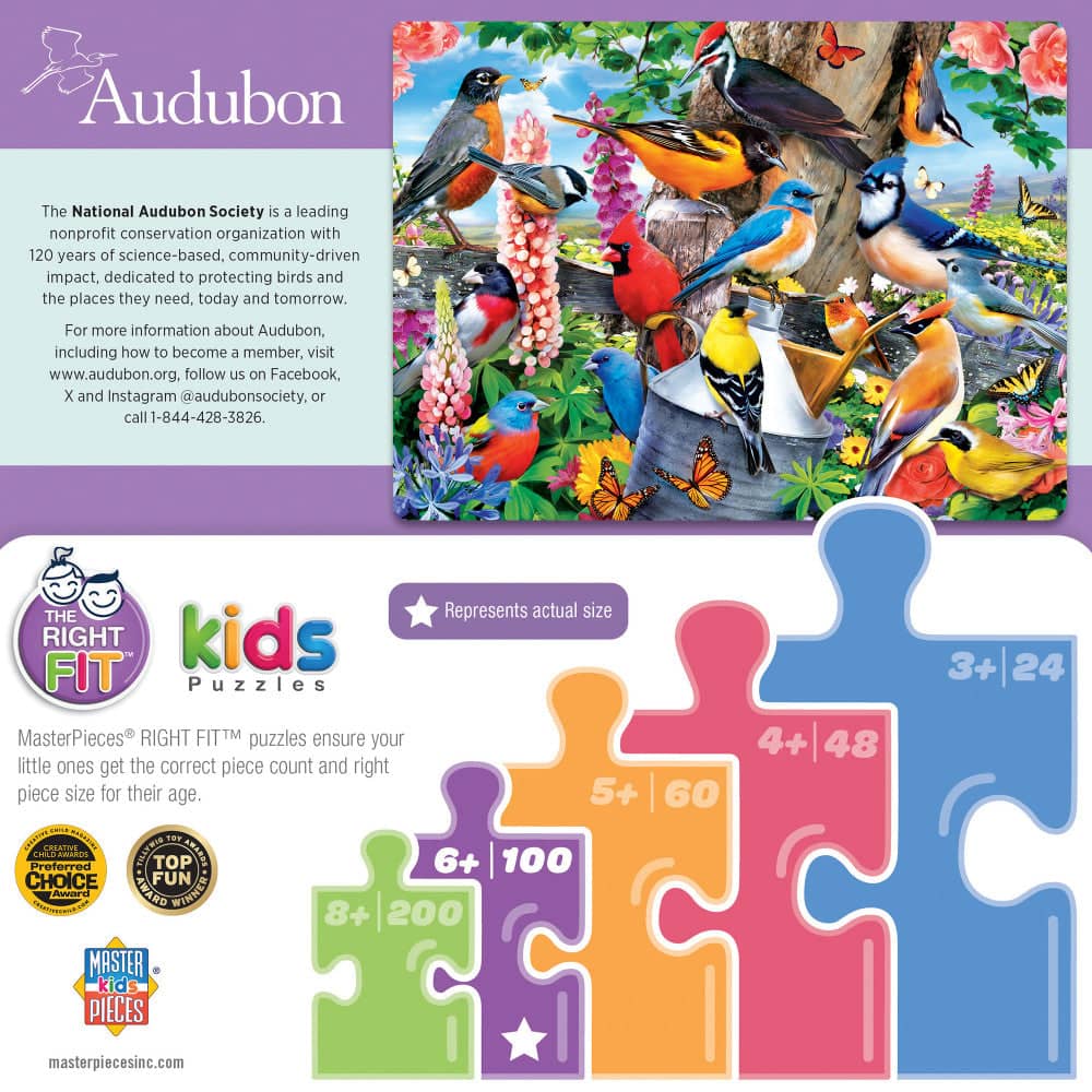 Audubon - Spring Gathering 100 Piece Jigsaw Puzzle