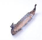 Retro Carving Viking Dragon Boat Incense Stick Holder - 