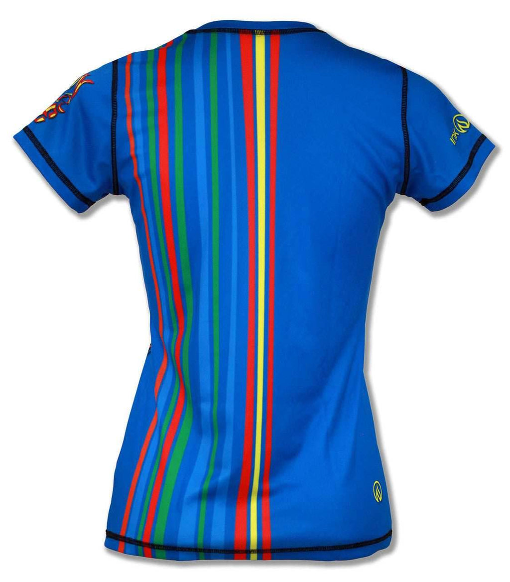 INKnBURN Women's Run or Die Tech Shirt (X-Small) - X-Small / Blue