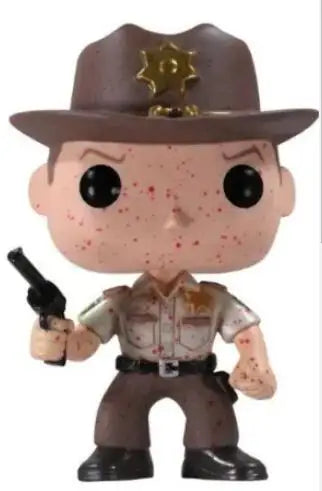 Walking Dead RICK GRIMES BLOOD Blood Vinyle Figure Model Dolls Toys