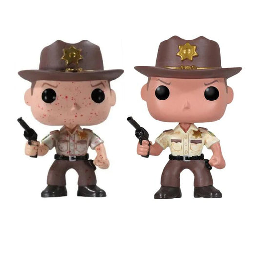 Walking Dead RICK GRIMES BLOOD Blood Vinyle Figure Model Dolls Toys