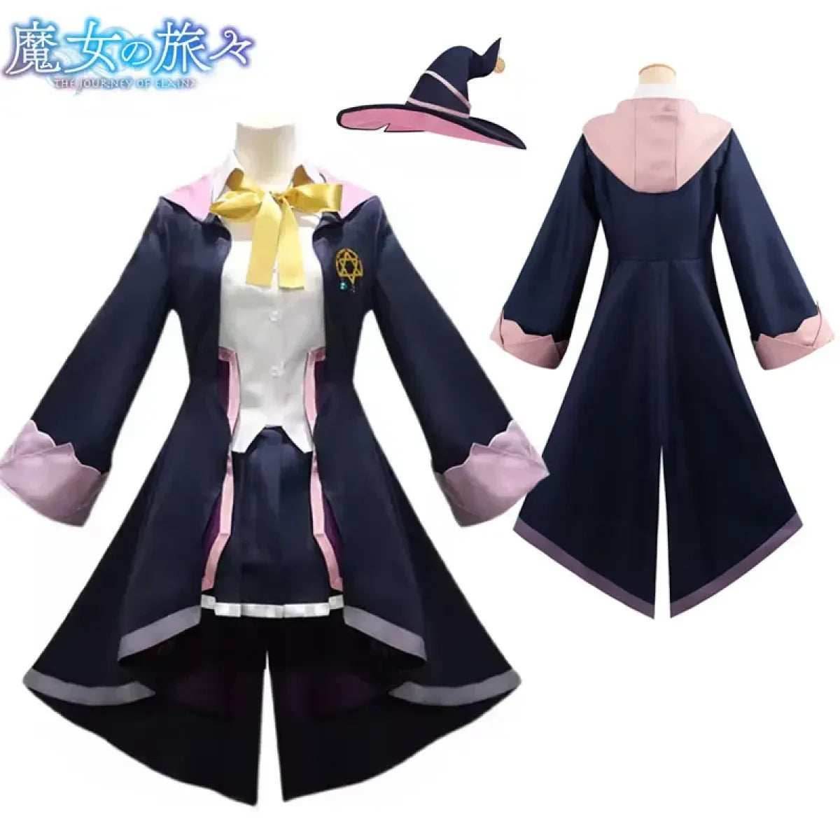 Wandering Witch Elaina Cosplay Costume – Full Set Halloween Outfit - S / Costume Only