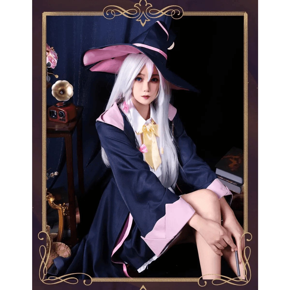 Wandering Witch Elaina Cosplay Costume – Full Set Halloween Outfit - S / Costume Only