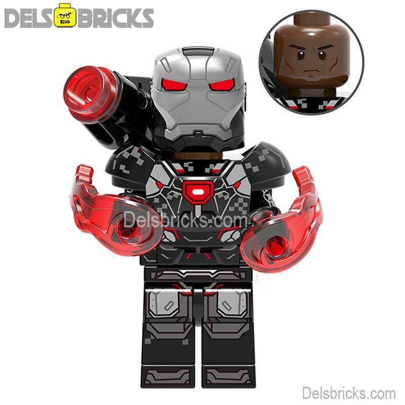 War Machine Black& Red Suit Lego Marvel Custom Minifigures - 