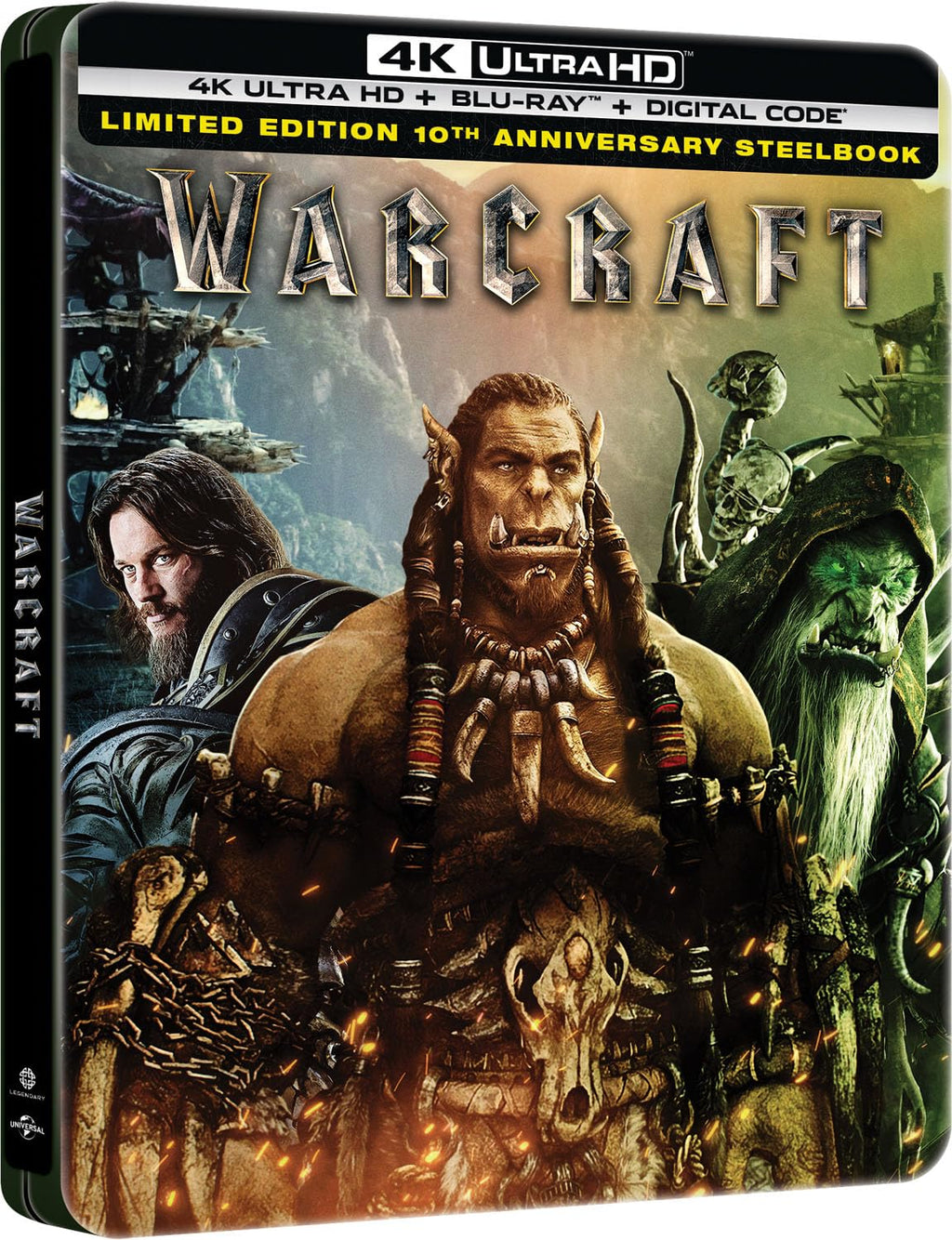 Warcraft - 10th Anniversary Limited Edition Steelbook (4K Ultra HD + Blu-ray + Digital)