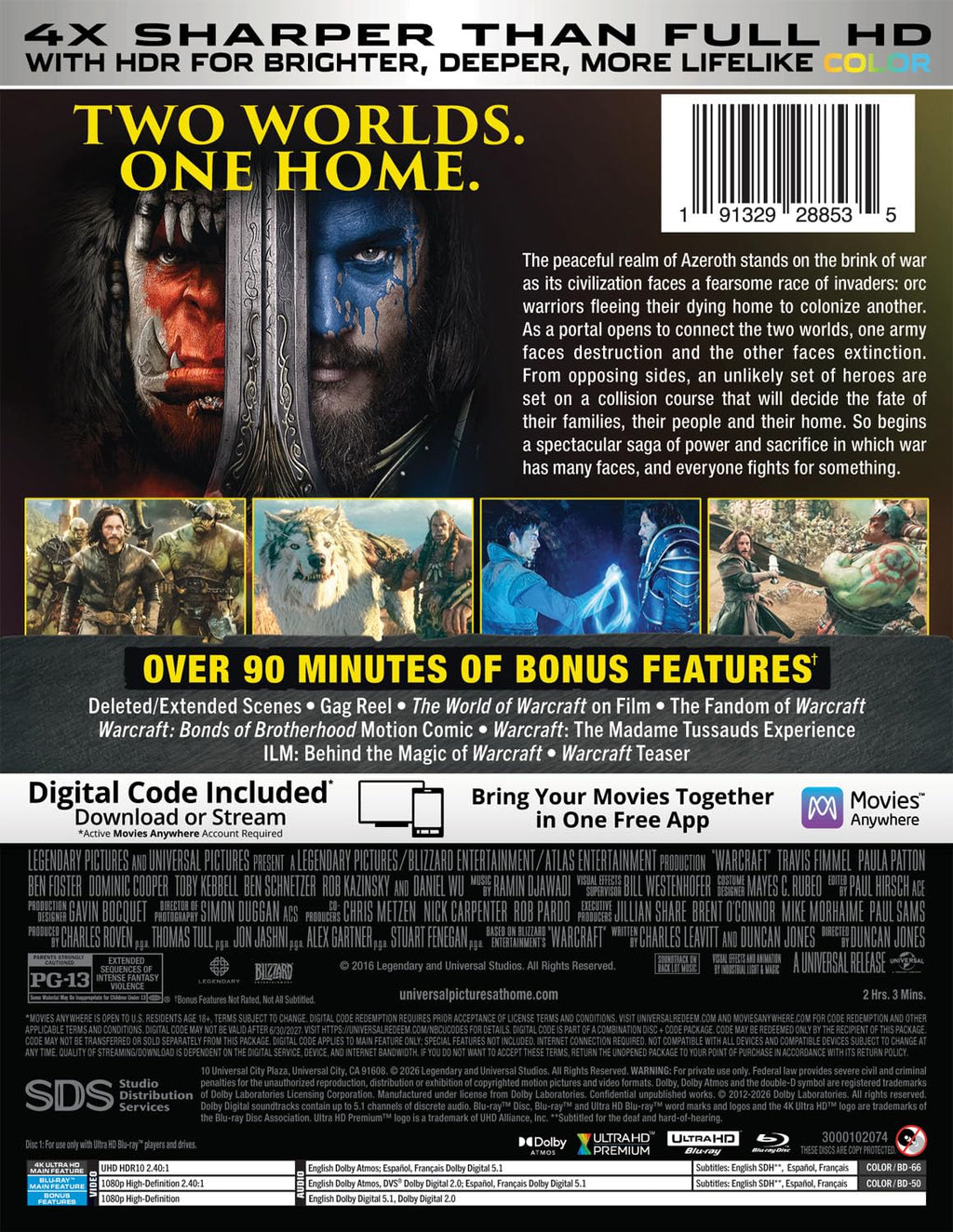 Warcraft - 10th Anniversary Limited Edition Steelbook (4K Ultra HD + Blu-ray + Digital)