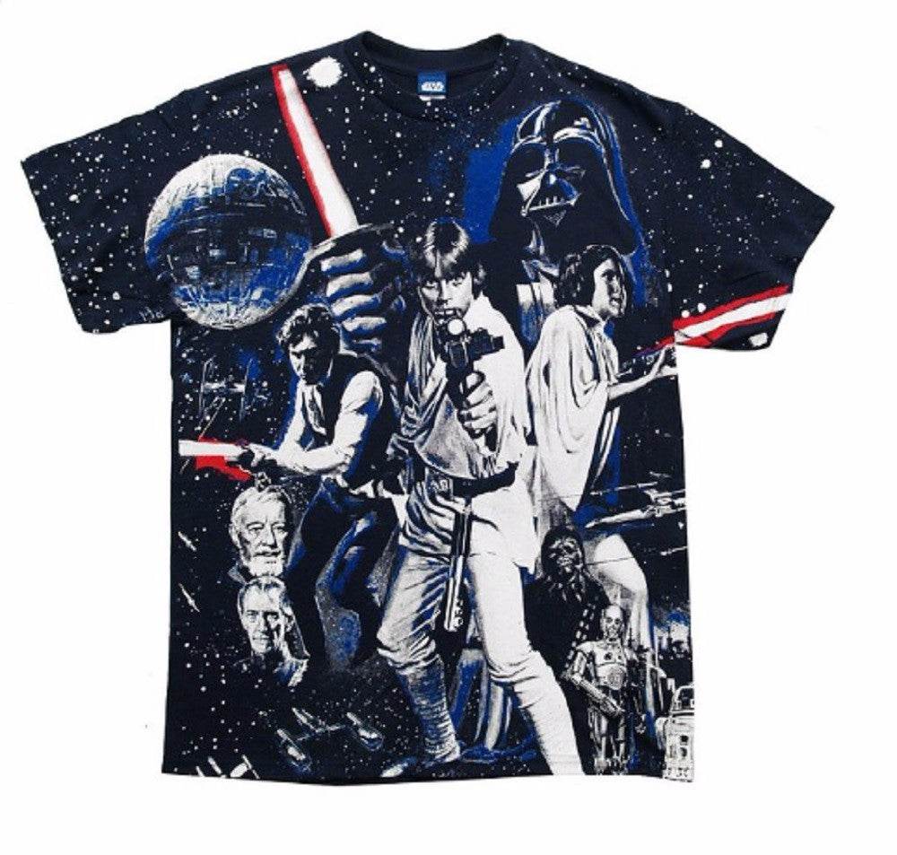 Star Wars War Of Wars Vintage Poster Allover Print Adult T-Shirt - S