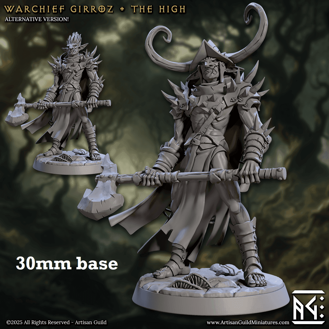 Warchief Girroz, the High (Male Hobgoblin Warlord) - Helmet