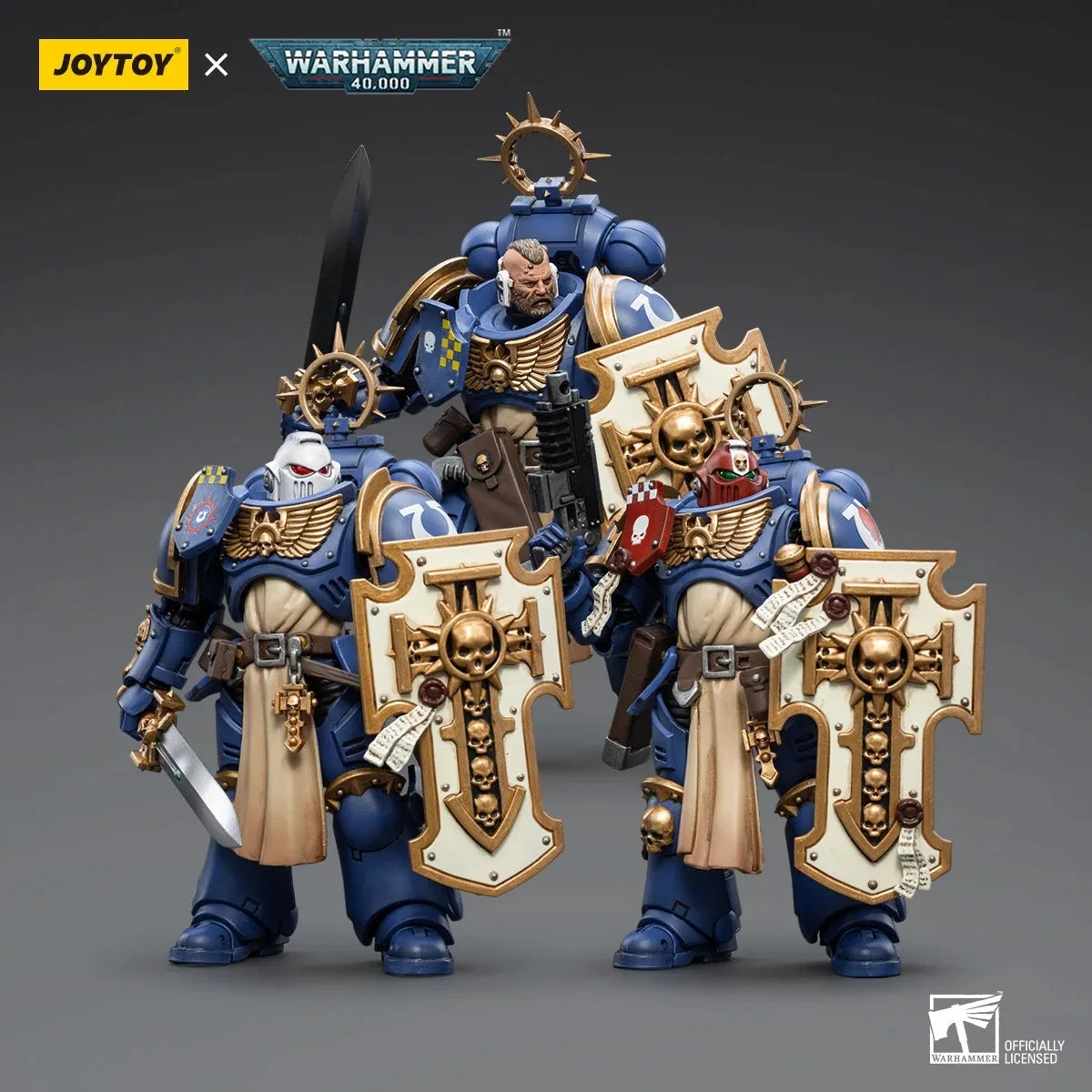 Warhammer 40K 1/18 Action Figures (3Pcs/Set) Ultramarines Bladeguard Anime Military Model Free Shipping