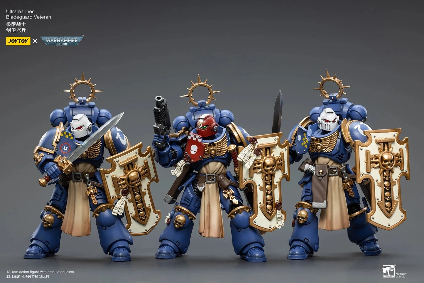 Warhammer 40K 1/18 Action Figures (3Pcs/Set) Ultramarines Bladeguard Anime Military Model Free Shipping