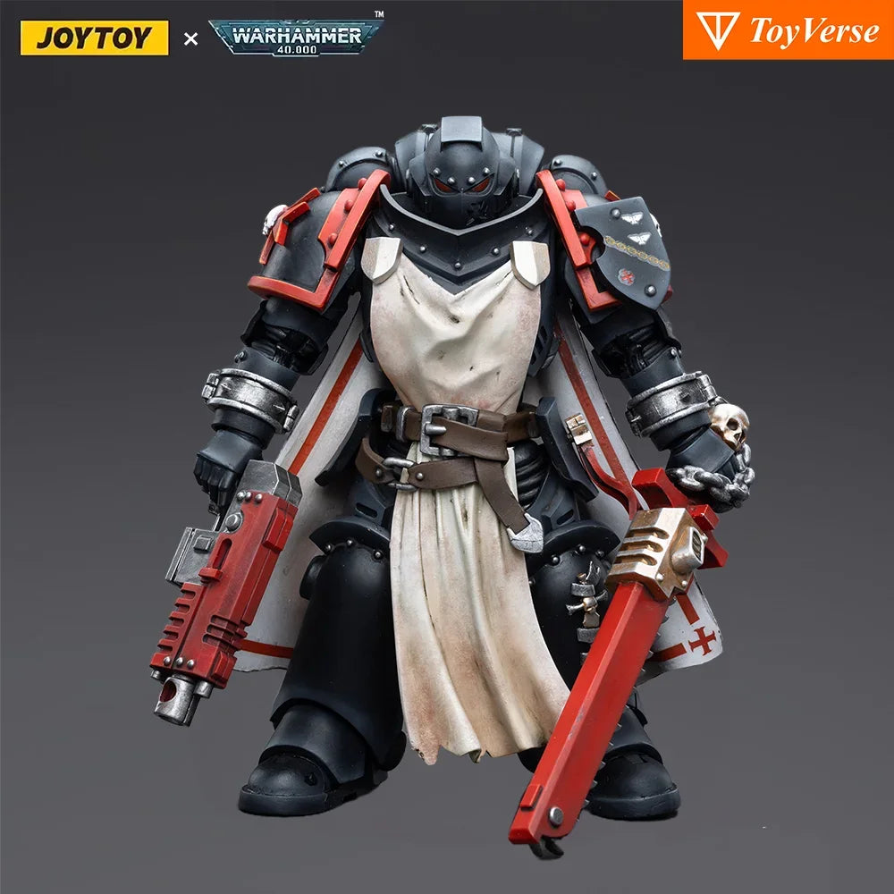 [IN STOCK] JOYTOY Warhammer 40k 1/18 Action Figures Black Templars Primaris Sword Brethren Collections Figures