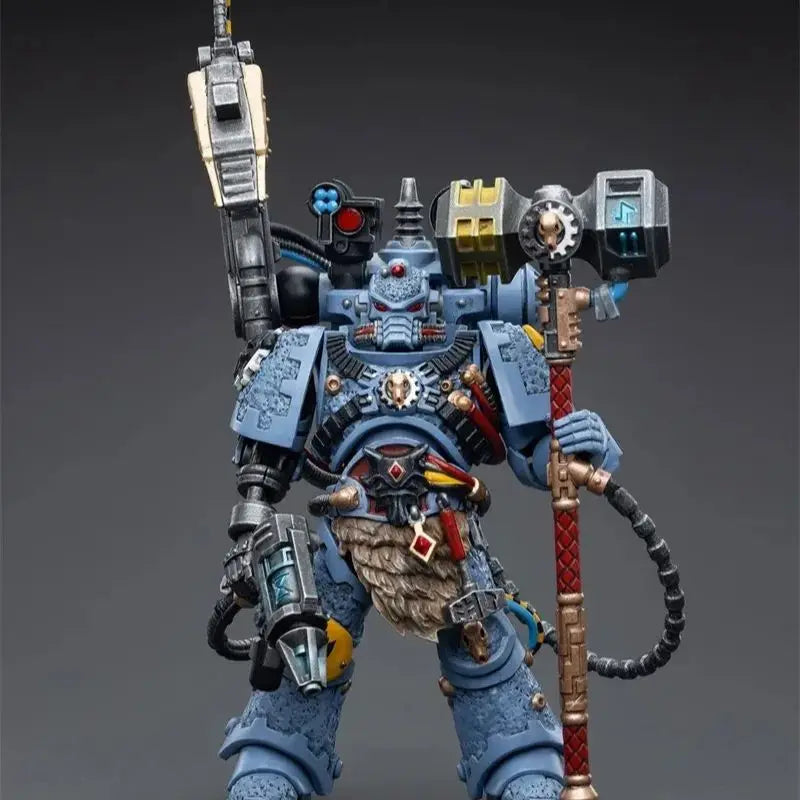 Warhammer 40K 1/18 Action Figures Space Wolf Steel Reverend Jolin Felhammer for 3.75Inch Game Soldier Action Figure Toys