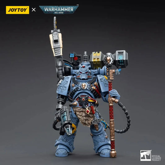 Warhammer 40K 1/18 Action Figures Space Wolf Steel Reverend Jolin Felhammer for 3.75Inch Game Soldier Action Figure Toys