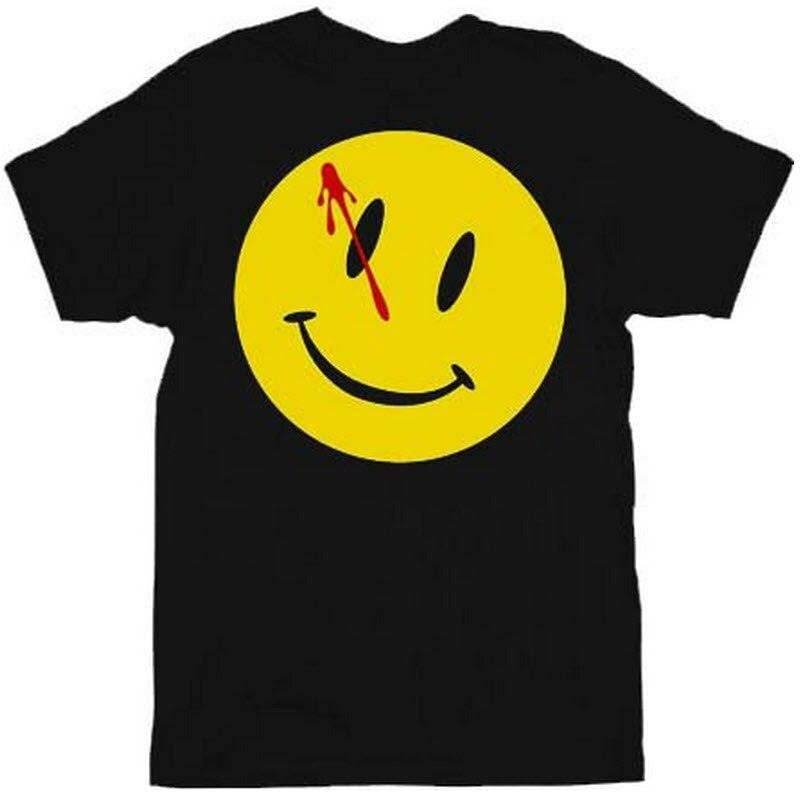 Watchmen Bloody Smiley Face T-shirt Tee - S