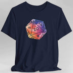 Watercolor Clouds D20 Dice Shirt - Navy / S