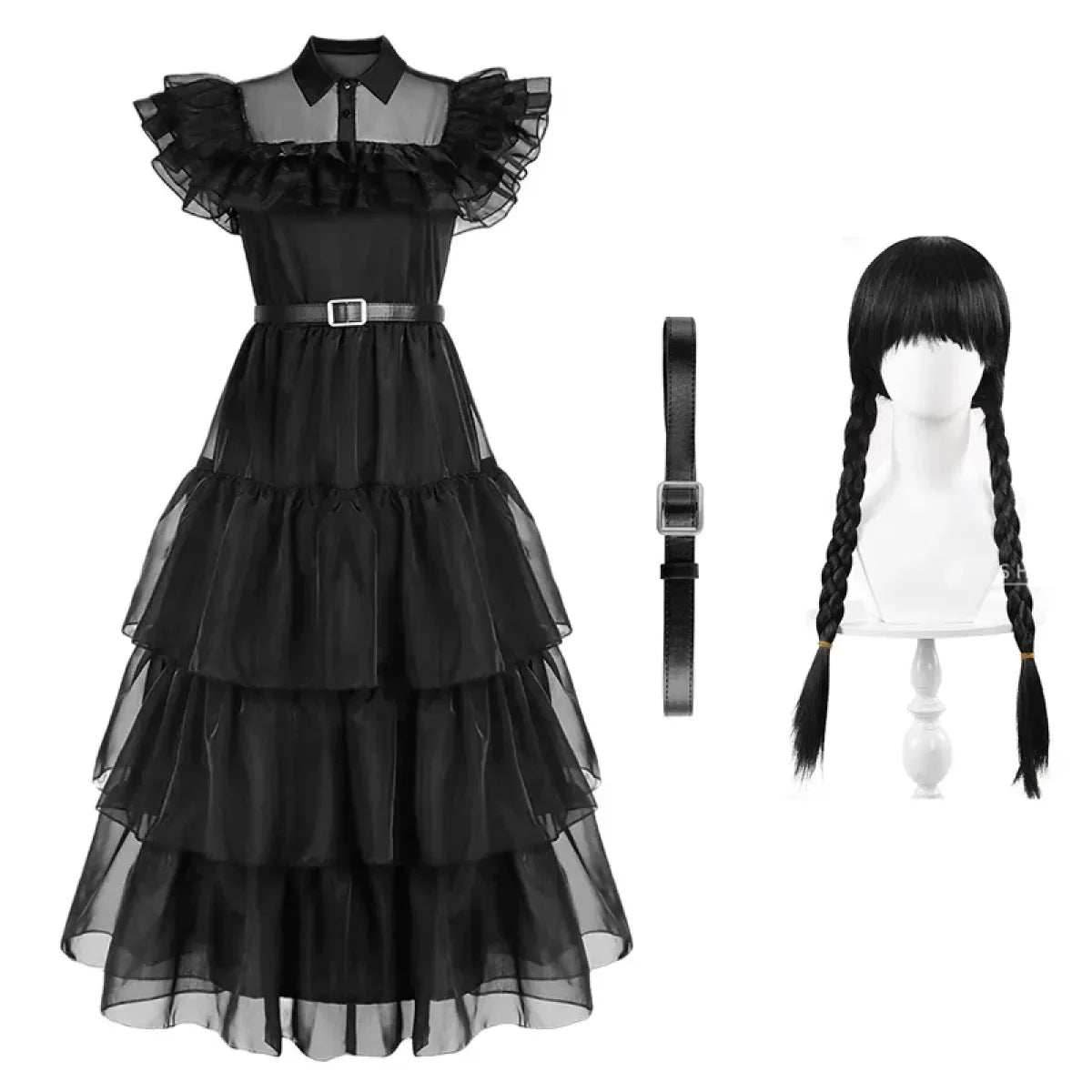 Wednesday Addams Cosplay Dress - style B / M
