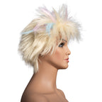 Weird Beauty Doll 1980's Short Hair Punk Halloween Cosplay Costume Blonde Wig