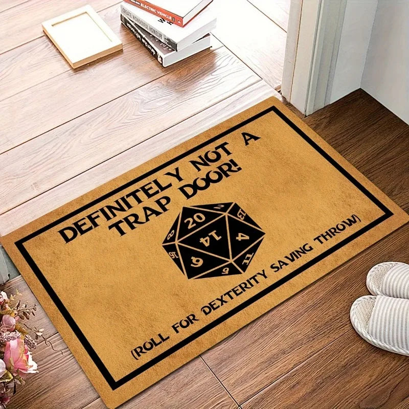 Welcome To The Dungeons Roll for InitiativeBathroom Mat Dnd Game Doormat Kitchen Carpet Balcony Rug Home Decor