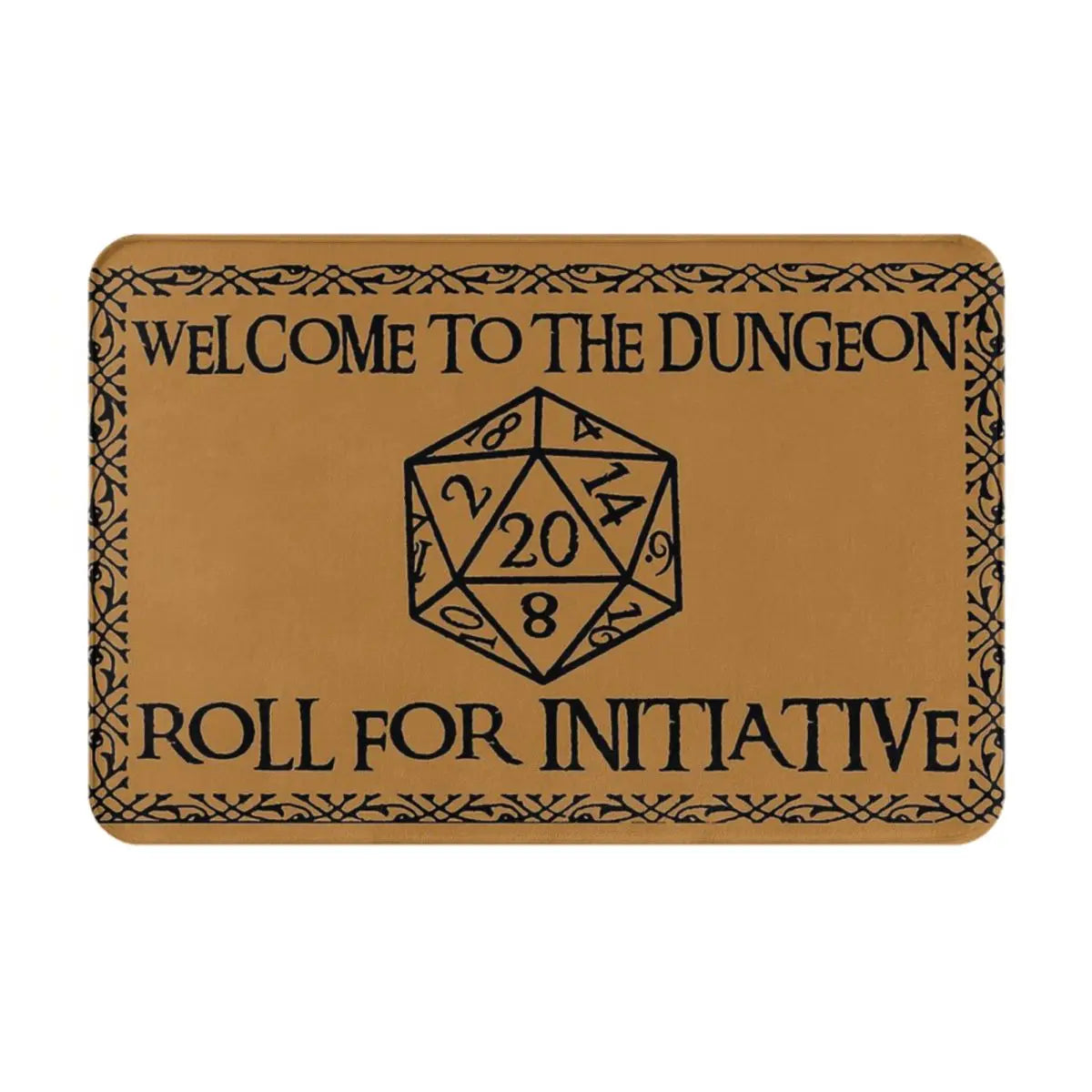 Welcome To The Dungeons Roll For InitiativeBathroom Mat Dnd Game Doormat Kitchen Carpet Balcony Rug Home Decor