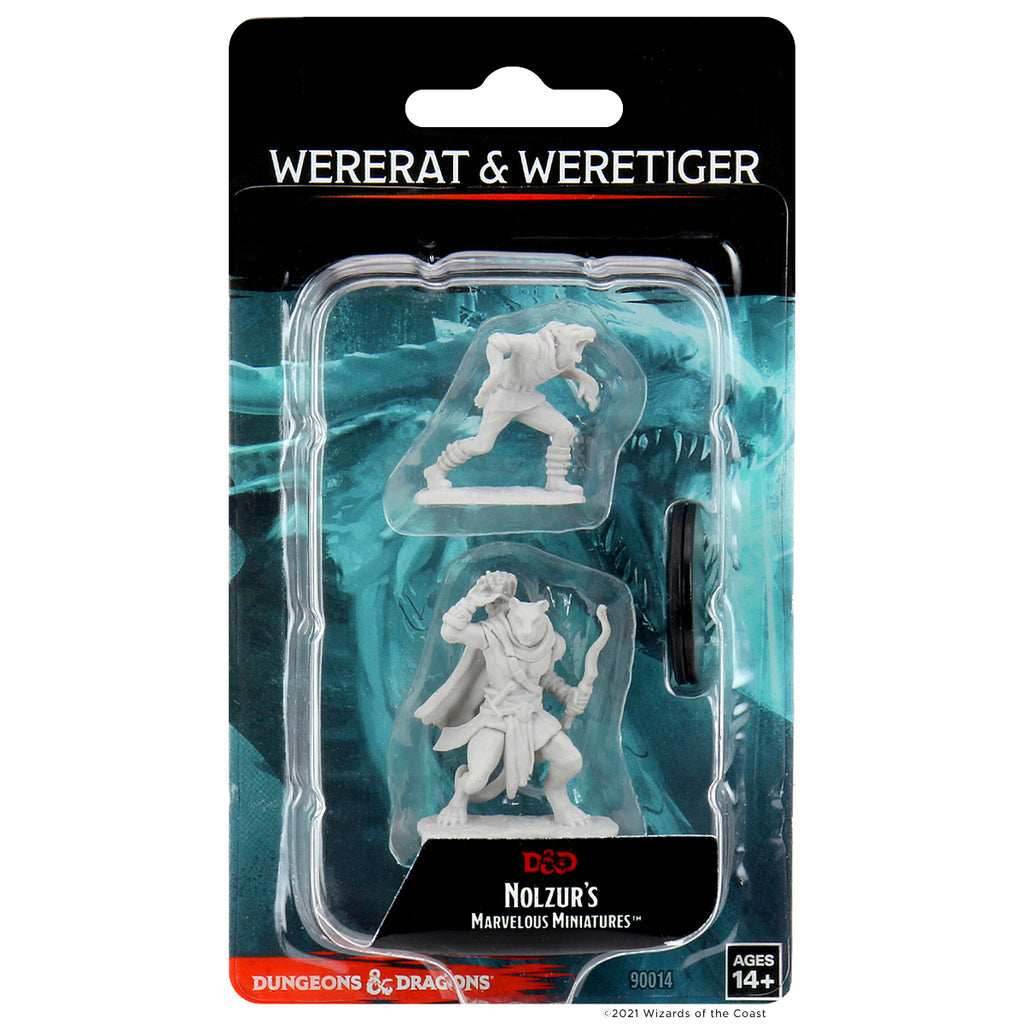 D&D: Nolzur's Marvelous Miniatures - Wererat & Weretiger - 