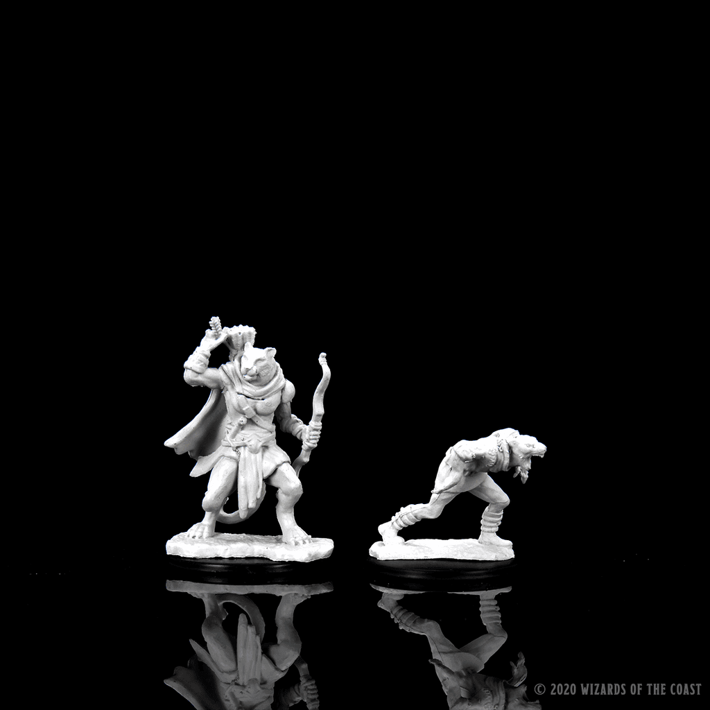 D&D: Nolzur's Marvelous Miniatures - Wererat & Weretiger - 