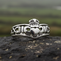 Claddagh Chevron Ring